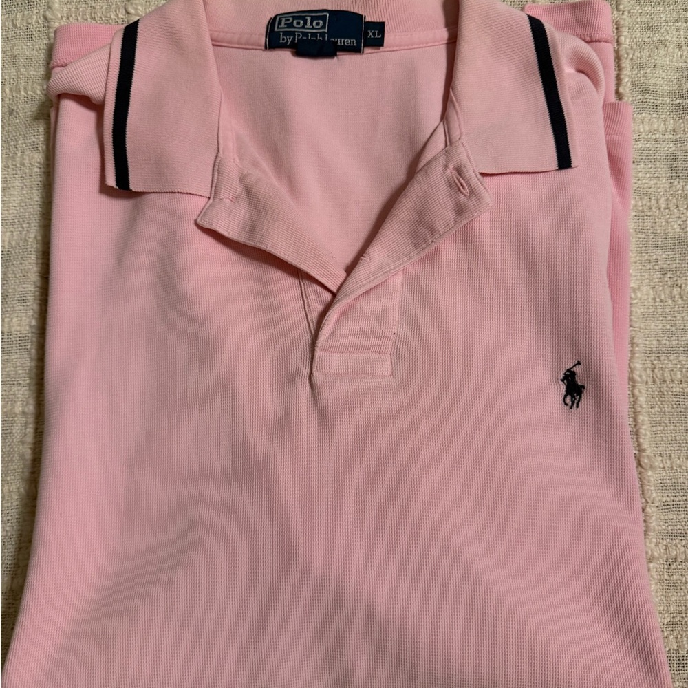 Polo by Ralph Lauren Men's Soft Pink Polo Shirt